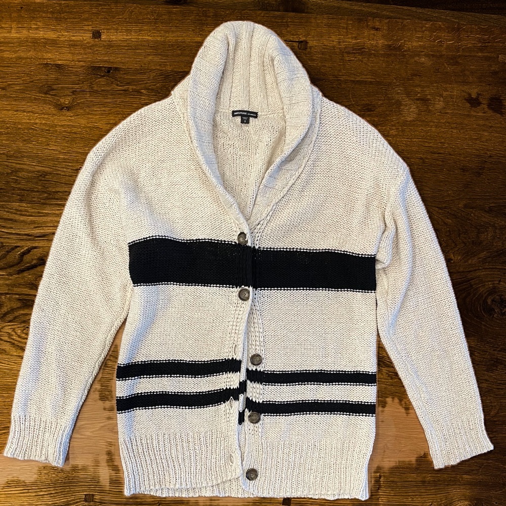 James Perse Front Button Tunic Cardigan